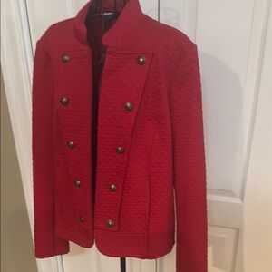 Tommy Hilfiger Red Double-Breasted Blazer
